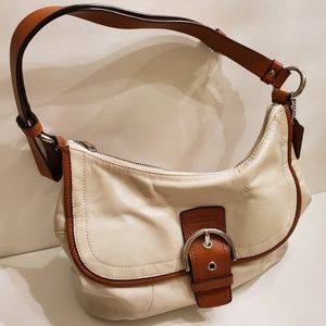 Coach Light Tan Leather Soho Shoulder Hobo Bag